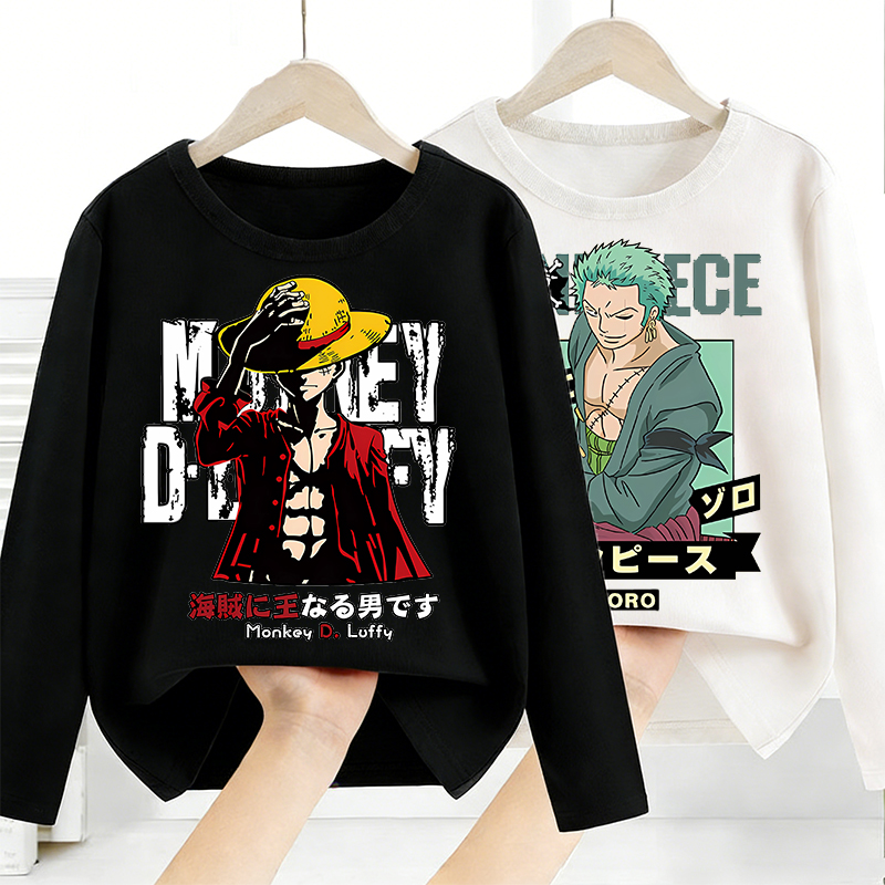 Base Layer Top - Eendelige lange mouwen Anime bedrukte tops