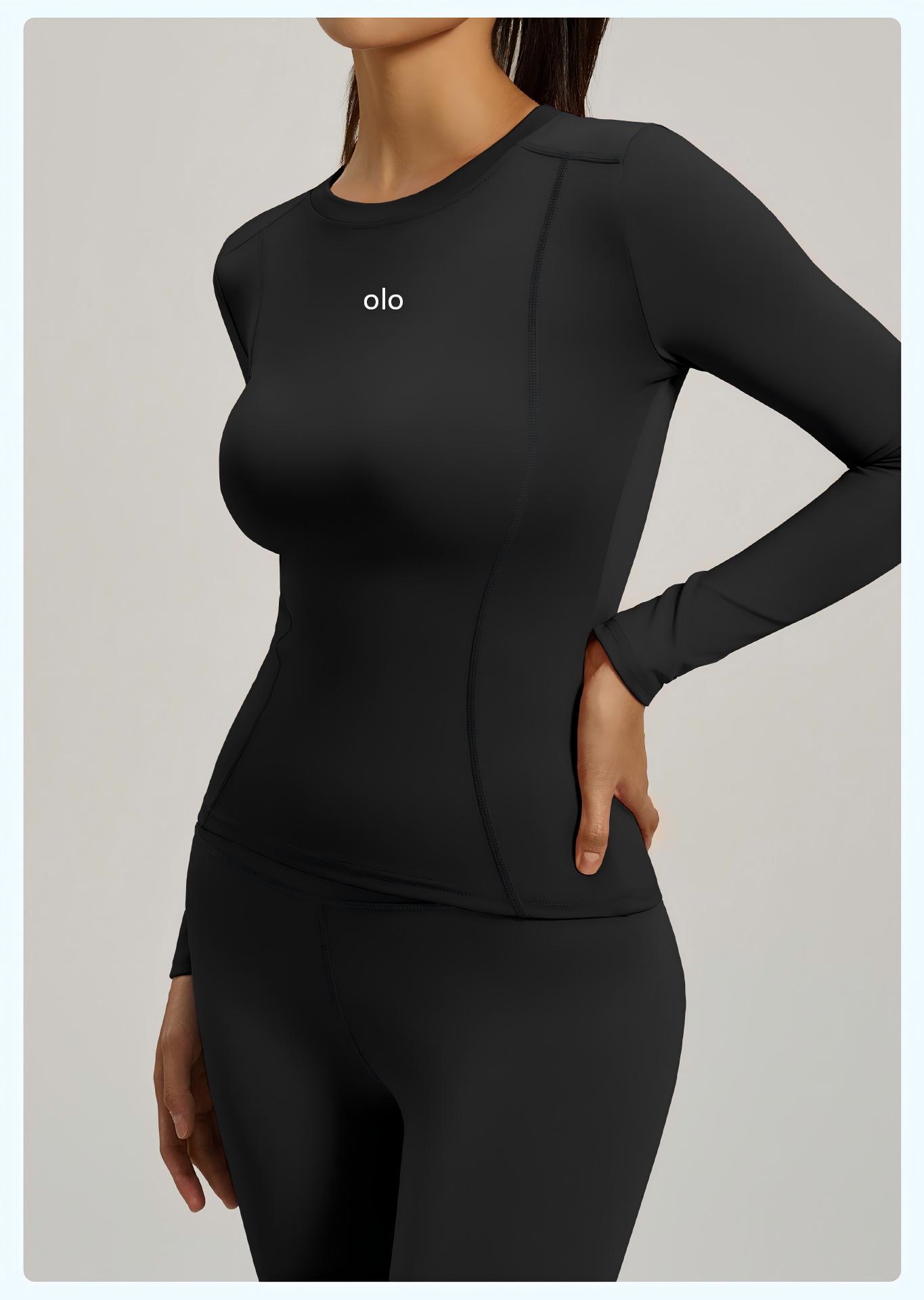 T Shirt Tight Fit - Dames Yoga Top met Ronde Hals,