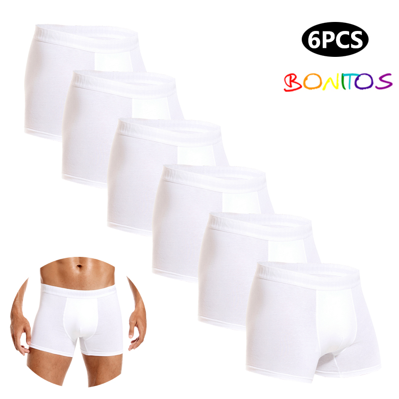 Multi Pack Underwear - 6 Stuks Witte Mannen Slipje Katoenen