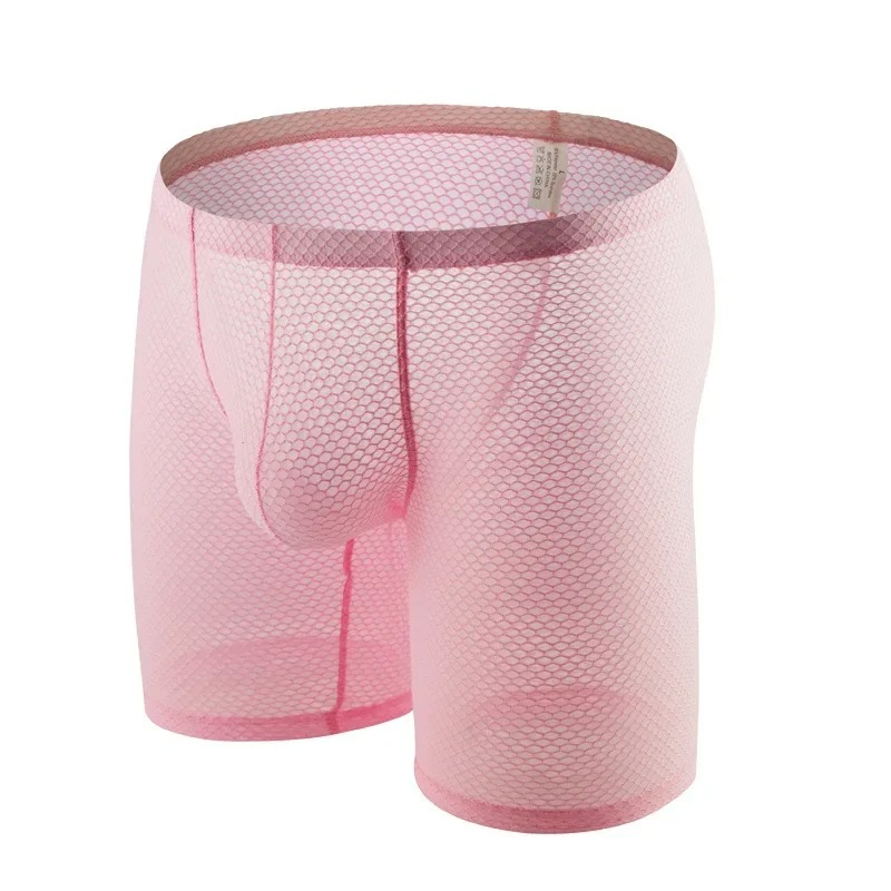Long Leg Trunk Men - Herenondergoed Homo's See Through Boxers Shorts