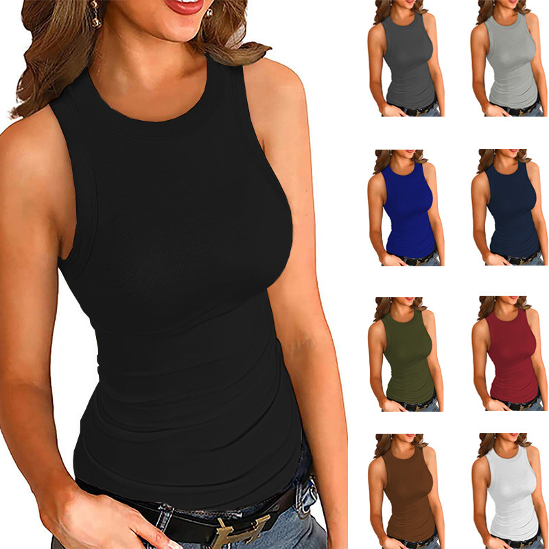 Tank Top Ribbed - Cross-border lente- en zomercollectie Amazon Europese
