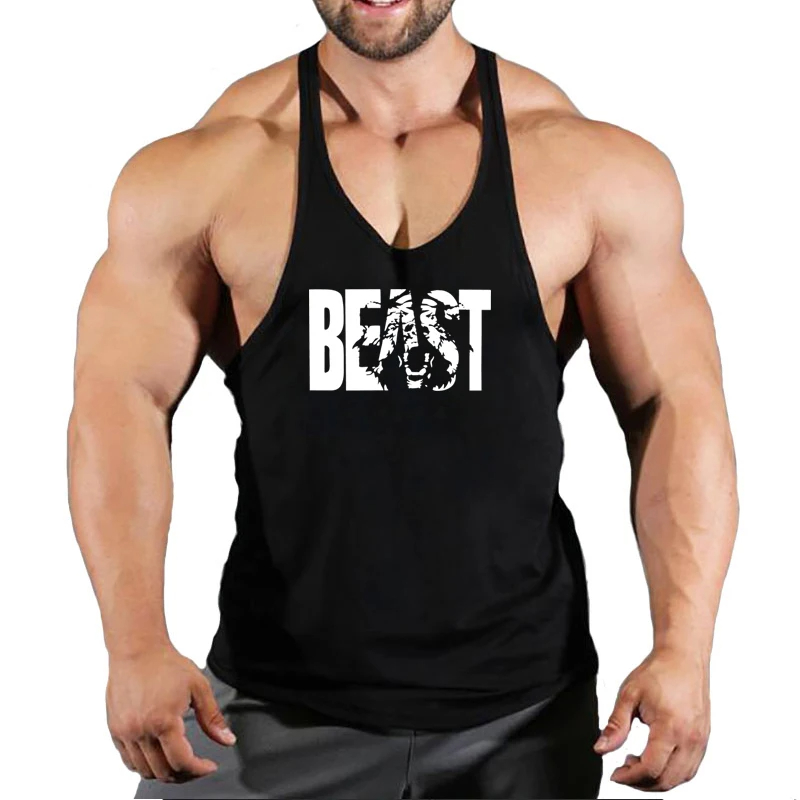 Undershirt Crew Neck - Heren Vest Sportkleding Singlet Merk Vesten