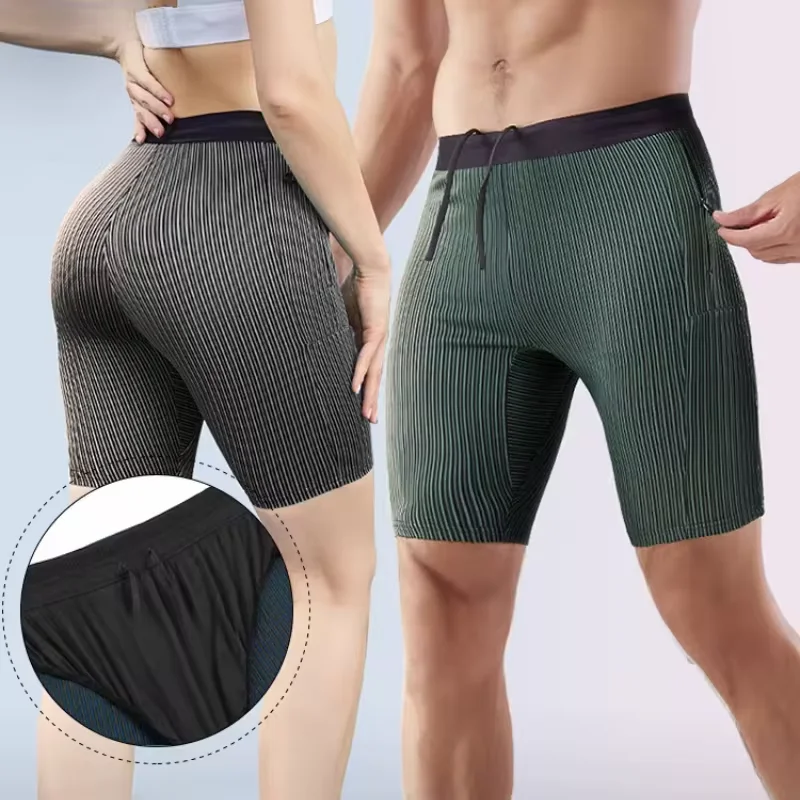 Compression Long Pant - 2-in-1 zomermarathoncompressieshorts Sneldrogend Hardlooptraining voor lange