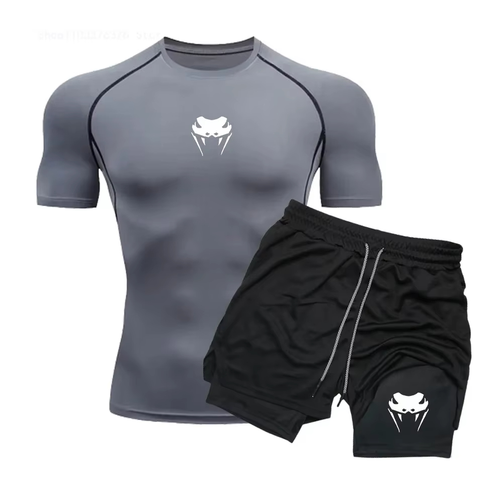 Compression Shorts Athletes - Herensportkleding compressie fitness - snel drogende,