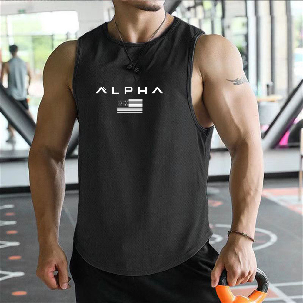 Undershirt Crew Neck - Cross-border Europese maat Alpha heren geprinte