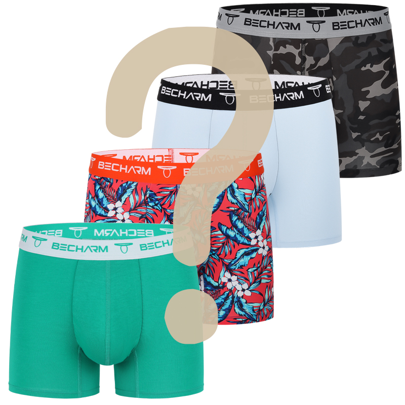 Boxer Brief Pack Cotton - 4 stuks/heren boxershorts blind box heren
