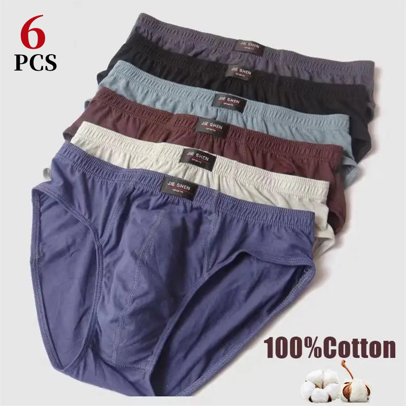 Boxer Brief Pack Cotton - 6 stks/herenondergoed katoen middelbare leeftijd herenslips