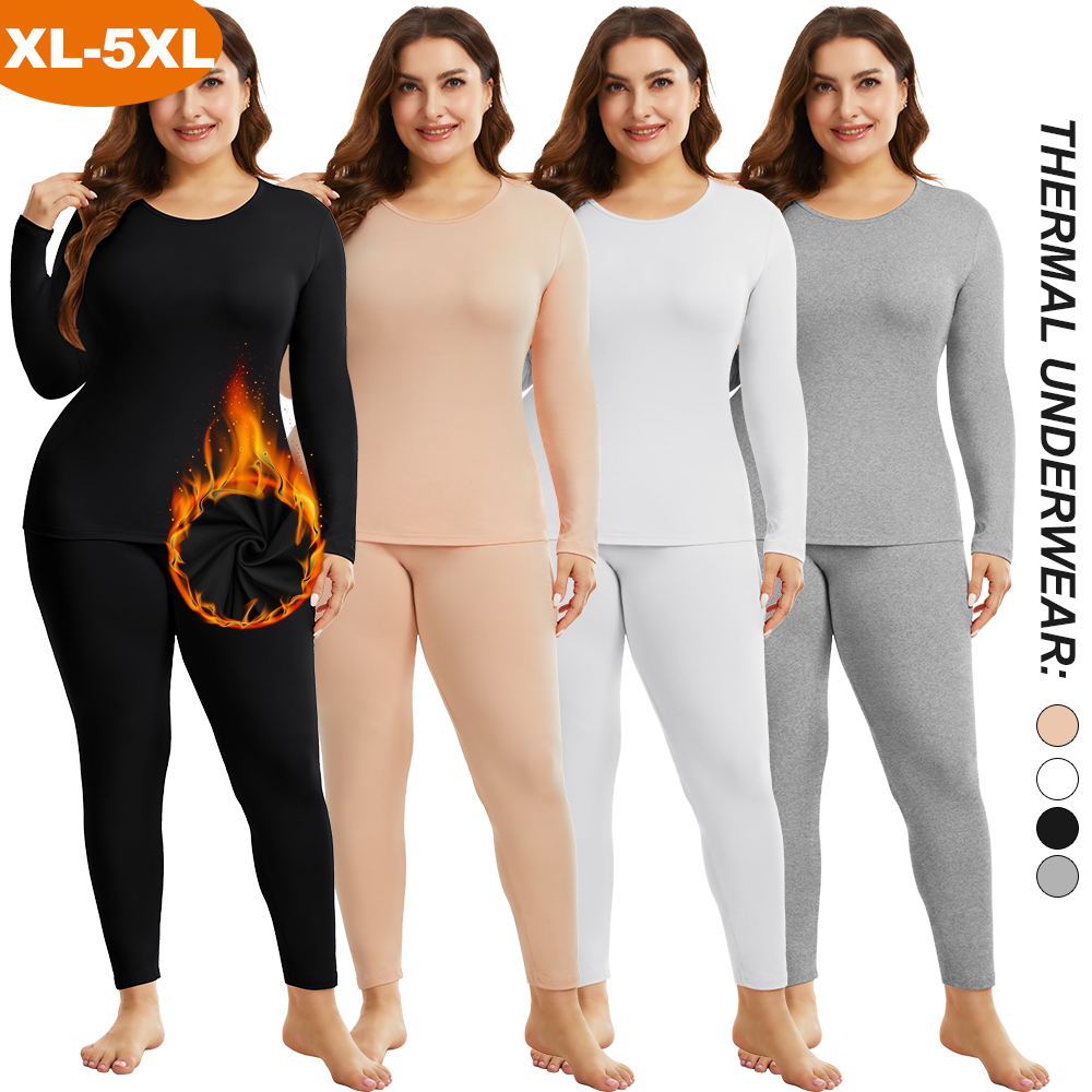 Thermal Long John - Plus Size Warm Thermisch Ondergoed Sexy