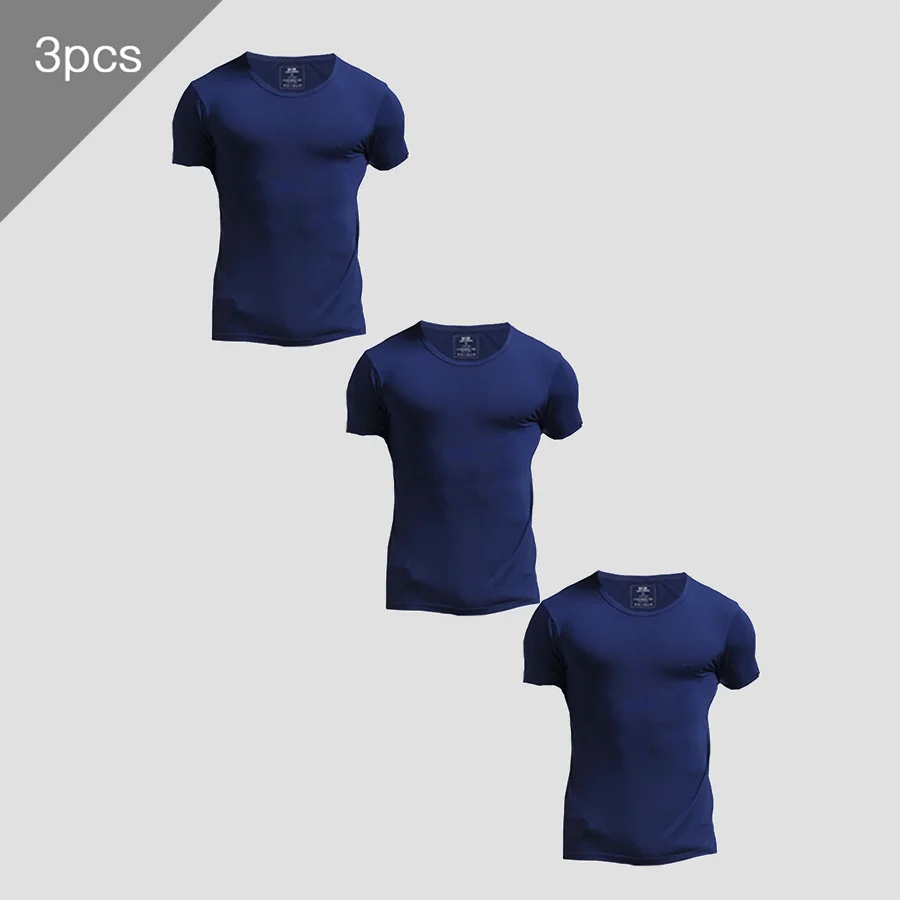 Undershirt Crew Neck - 3 stuks heren zomer T-shirt met