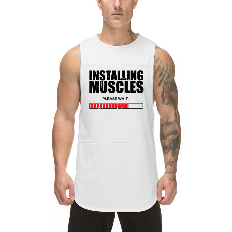 Sleeveless Undershirt - Zomer heren sportvest met eenvoudige print