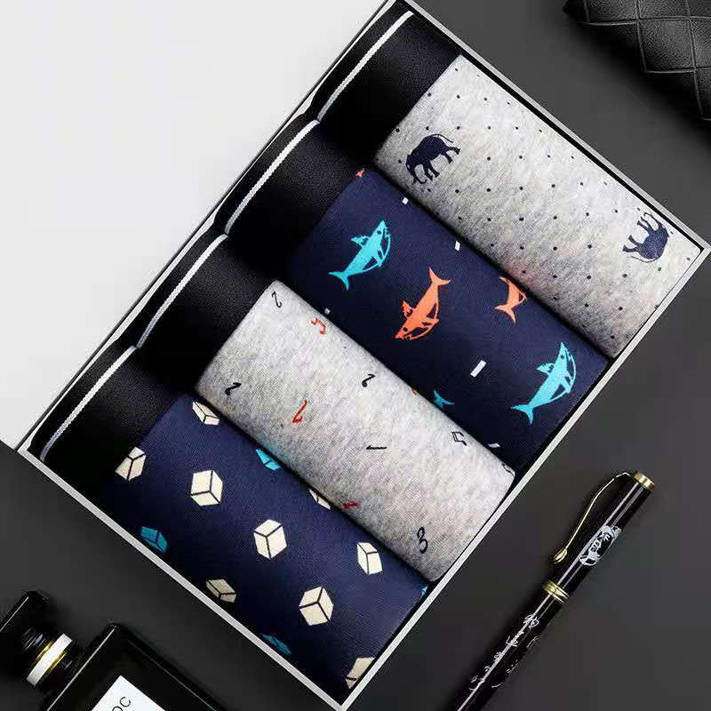 Multi Pack Underwear - 4 stks/partij Boxershorts Mannen Ondergoed Katoenen
