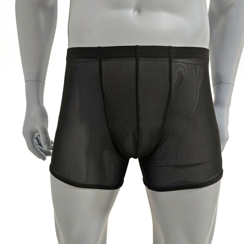 Long Leg Trunk Men - Heren Mesh Doorzichtige Ultradunne Boxershorts Ondergoed