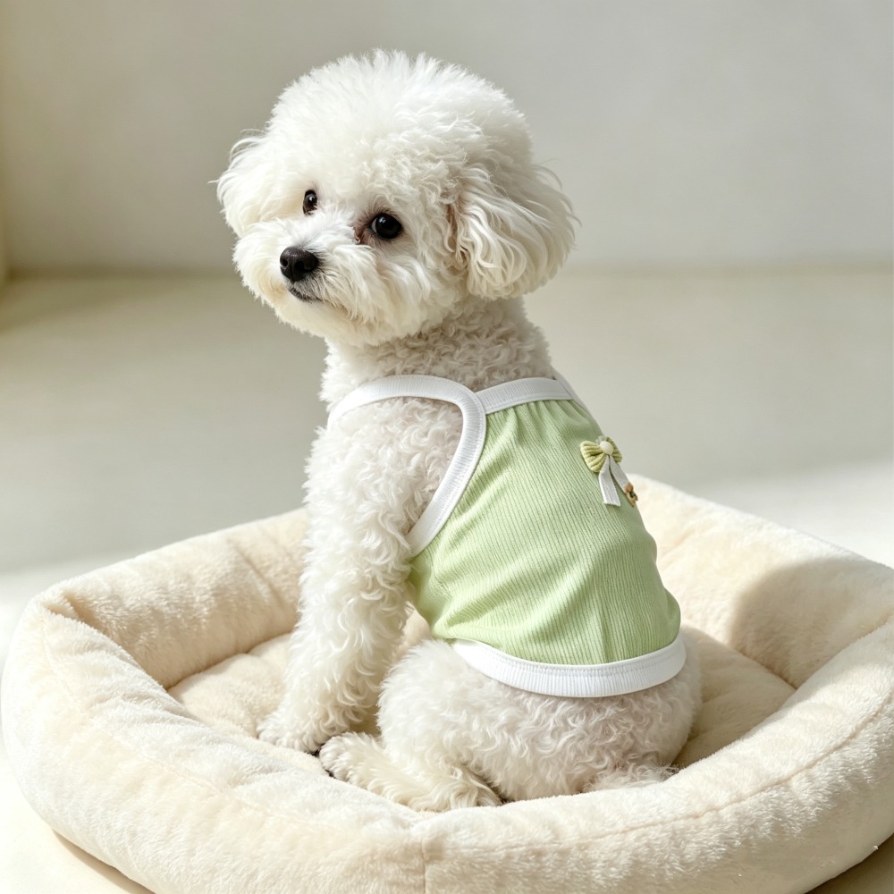 Tank Top Ribbed - 1 stuk lichtgroen geribbeld cami-vest voor