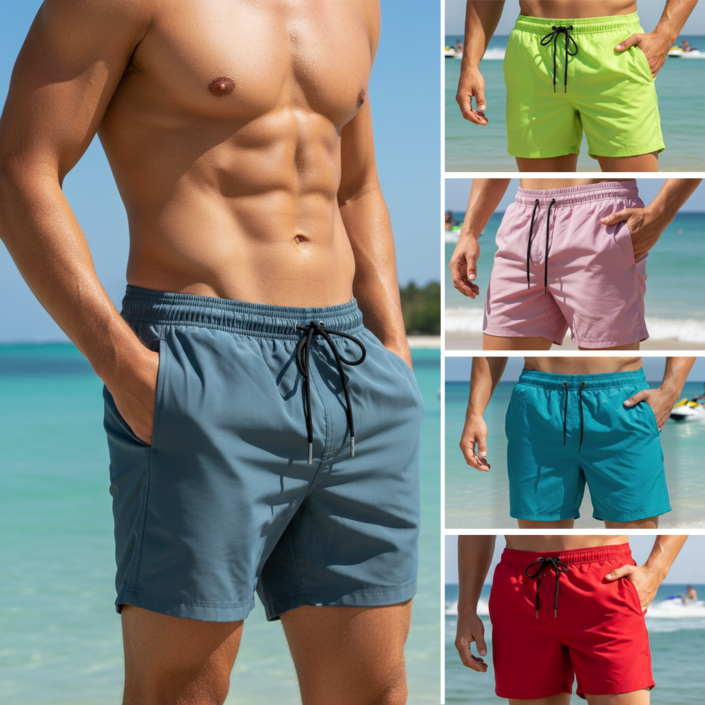 Trunk Breathable Men - Zomer heren zwemshorts, effen, sneldrogend, ademend,