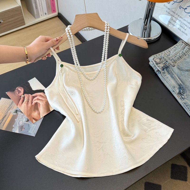 Base Layer Top - Nieuwe Chinese stijl zwaar geborduurde nationale