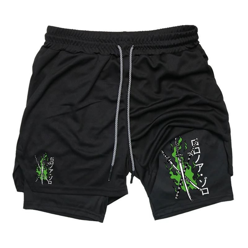 Compression Shorts Athletes - Print 2-in-1 hardloopshorts voor heren Gym