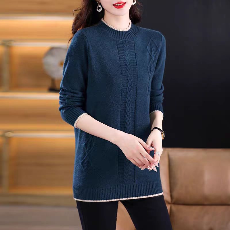 Thermal Long John - Mode Ronde Hals Gebreide Jumper Voor