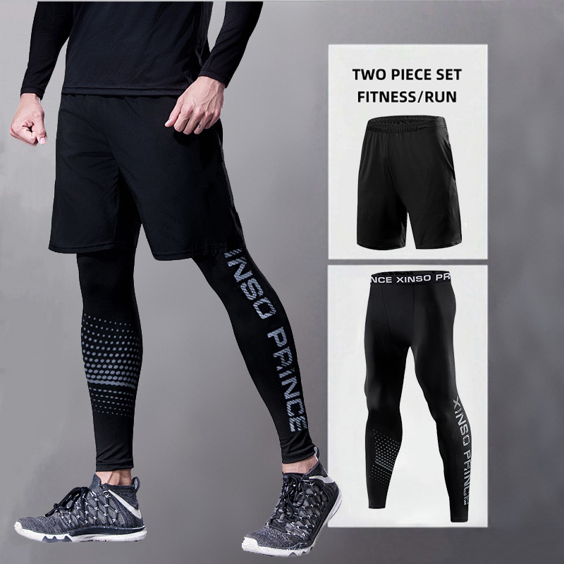 Compression Long Pant - Sportloopbroeken voor heren Training Fitnessshorts +