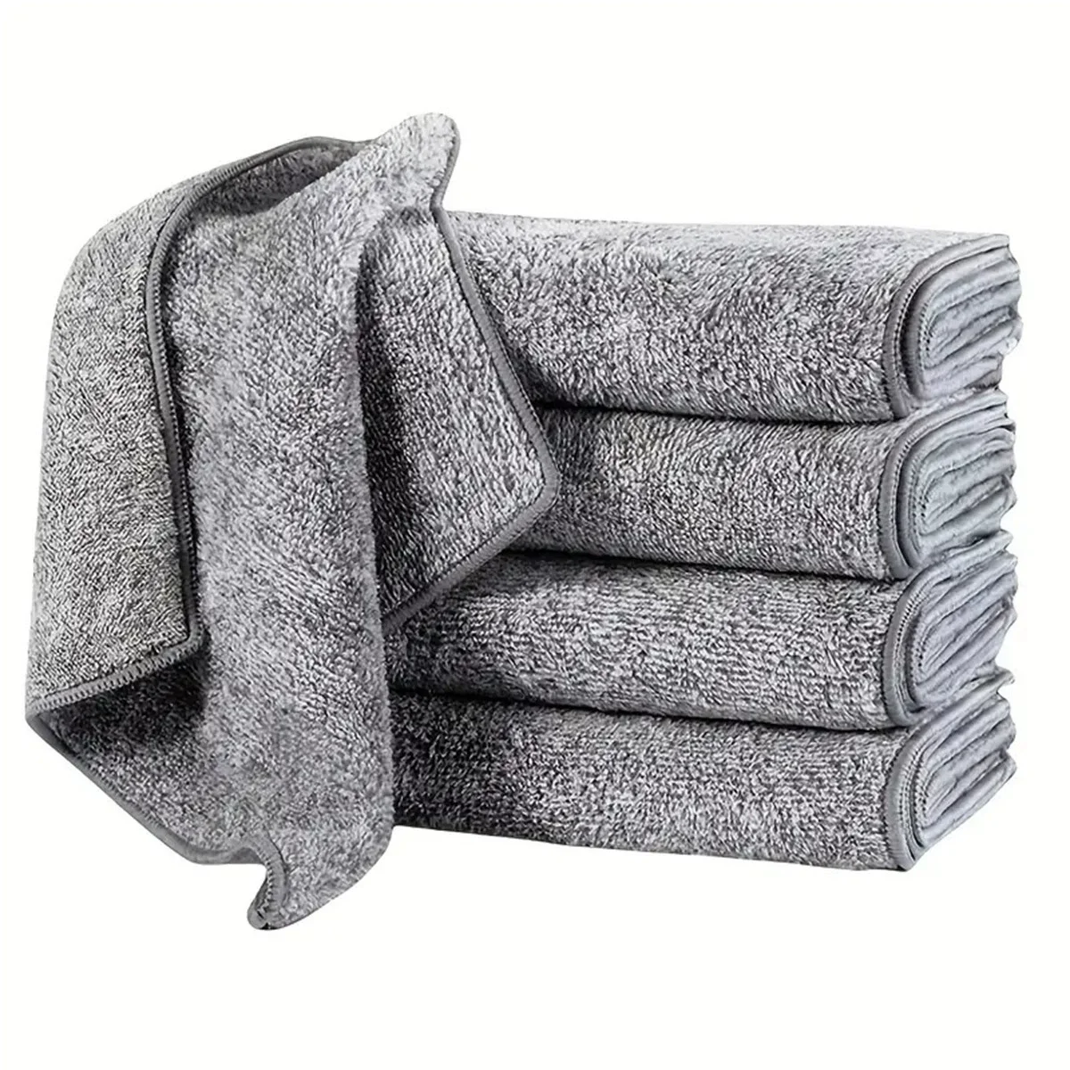 Bamboo Fiber Trunk - 1/5 Stuk Grijs Bamboe Houtskoolvezel Verdikte