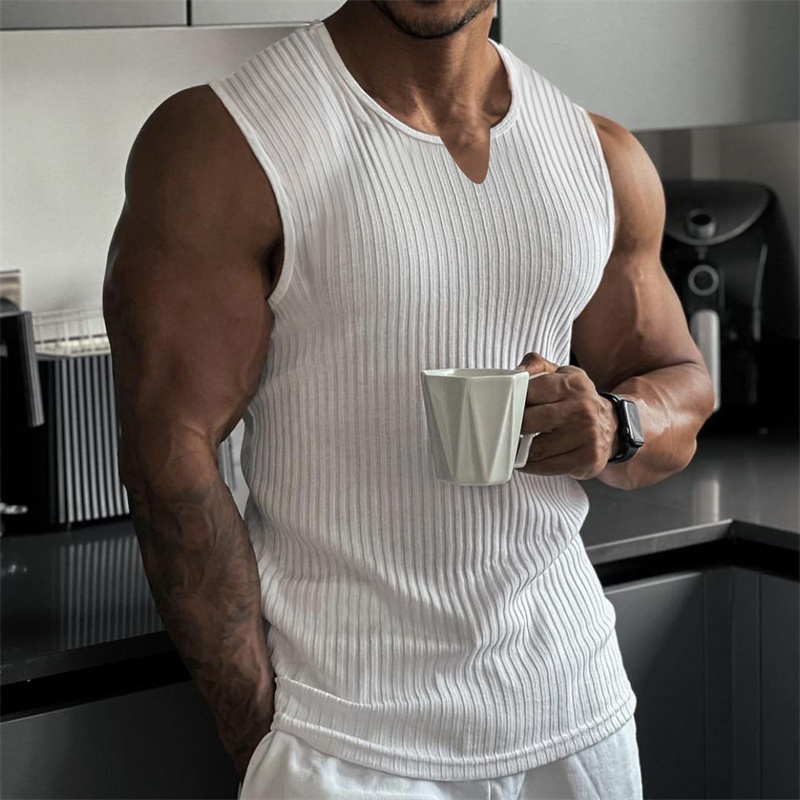 Zomer Nieuwe heren V-hals Vest - Undershirt Crew Neck recensie en prijs