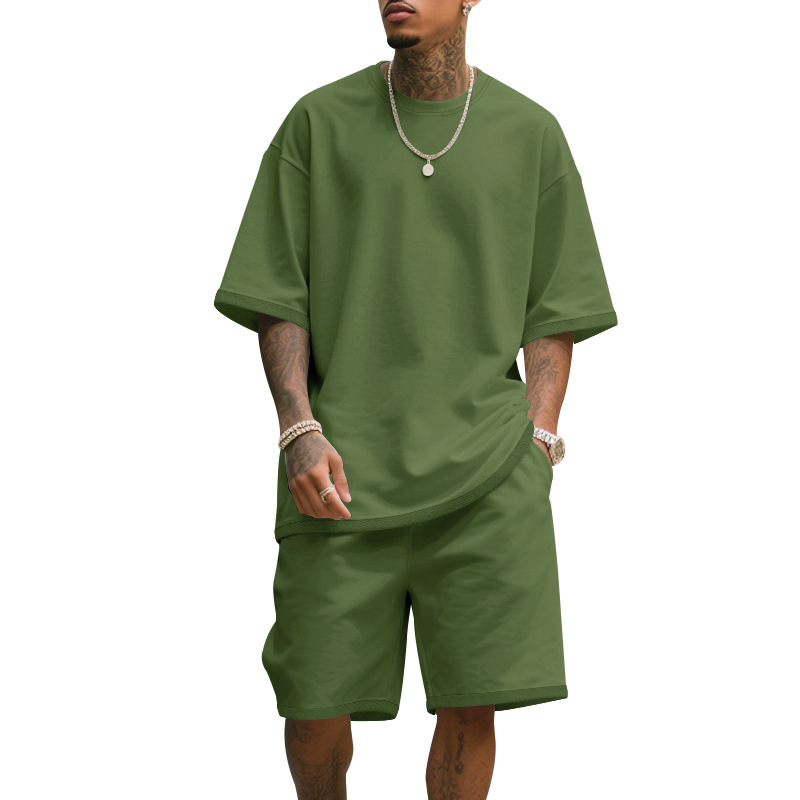 Heren Casual Tweedelig Set Zom - T Shirt Tight Fit recensie en prijs