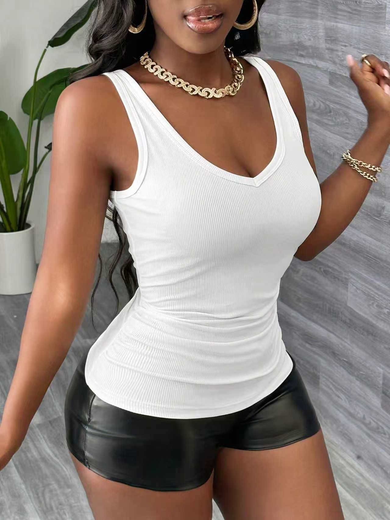 Plus size 3-delige set met V-h - Tank Top Ribbed recensie en prijs