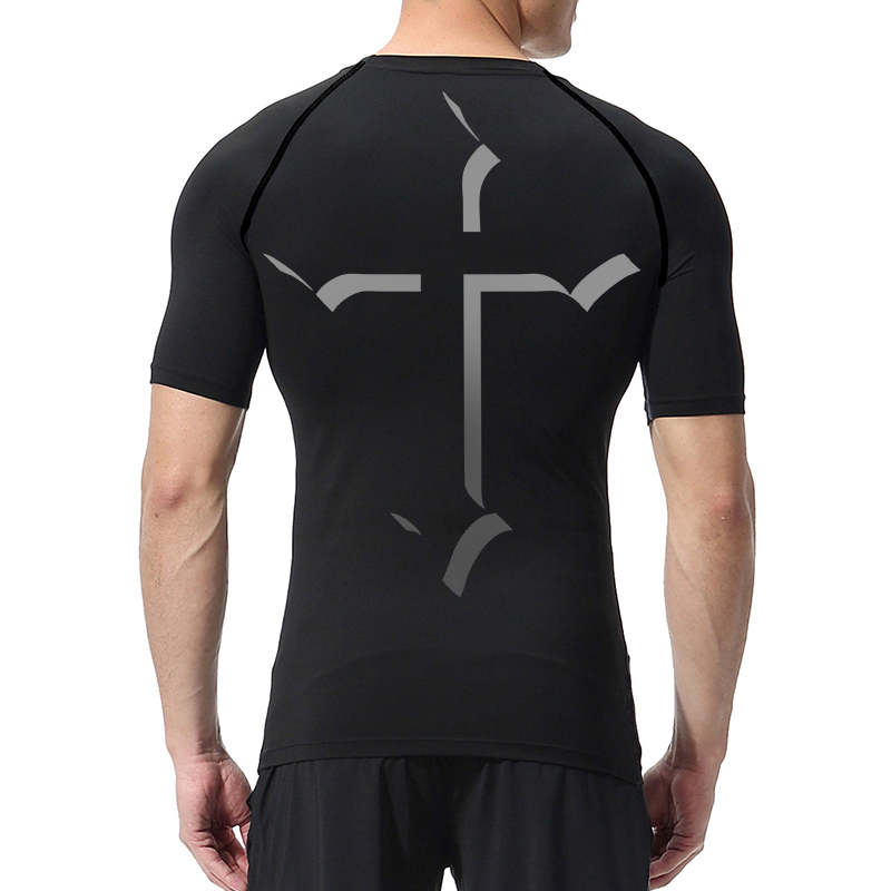 Cross Print Compressieshirt vo - Base Layer Top recensie en prijs