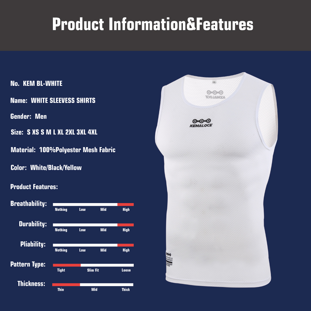 Kemaloce Fietsen Basislaag Mou - Sleeveless Undershirt recensie en prijs