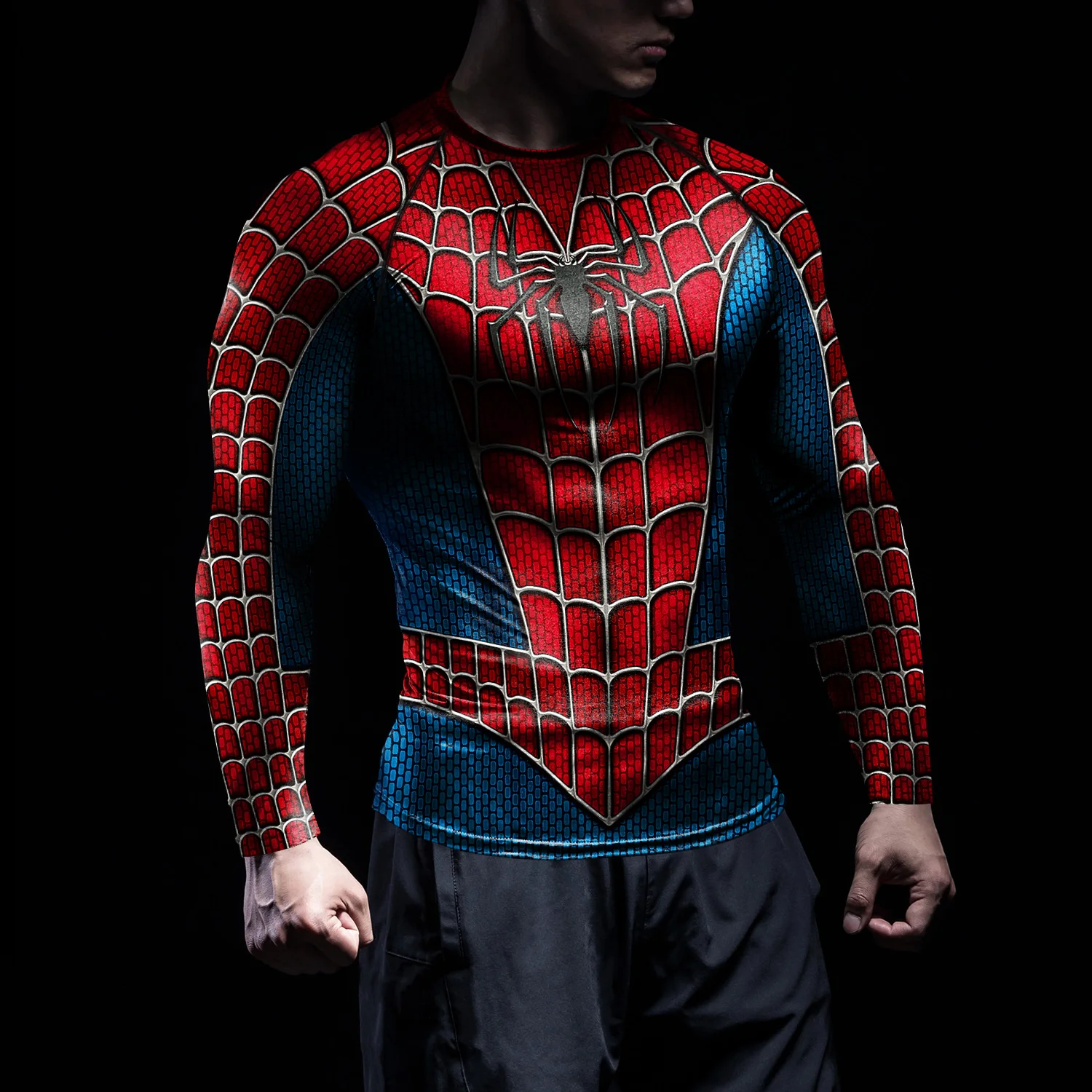 Spider Print T-shirt Heren Com - T Shirt Tight Fit recensie en prijs
