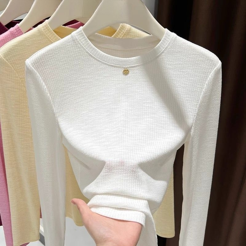 Dames Slub katoenen T-shirt me - Undershirt Crew Neck recensie en prijs