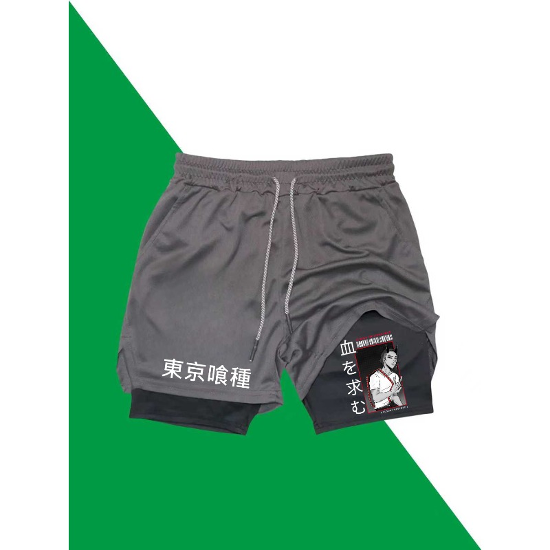 Tokyo Ghoul Print 2in1 Running - Compression Shorts Athletes recensie en prijs