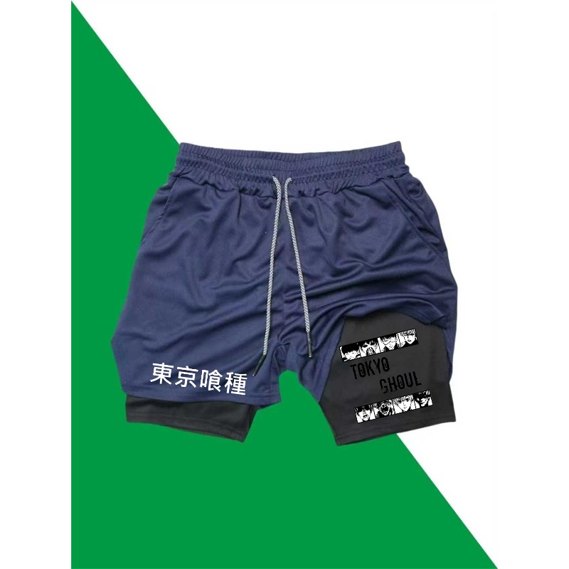 Tokyo Ghoul Print 2in1 Running - Compression Shorts Athletes recensie en prijs