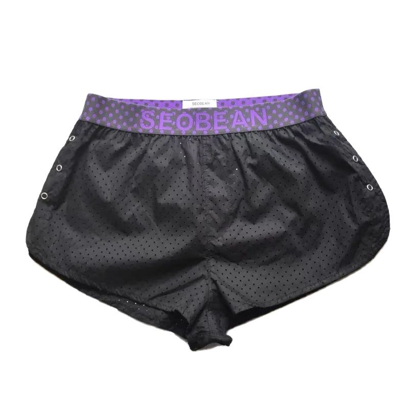 Nieuwe Mode Mannen Knoop Split - Mesh Sport Boxer recensie en prijs
