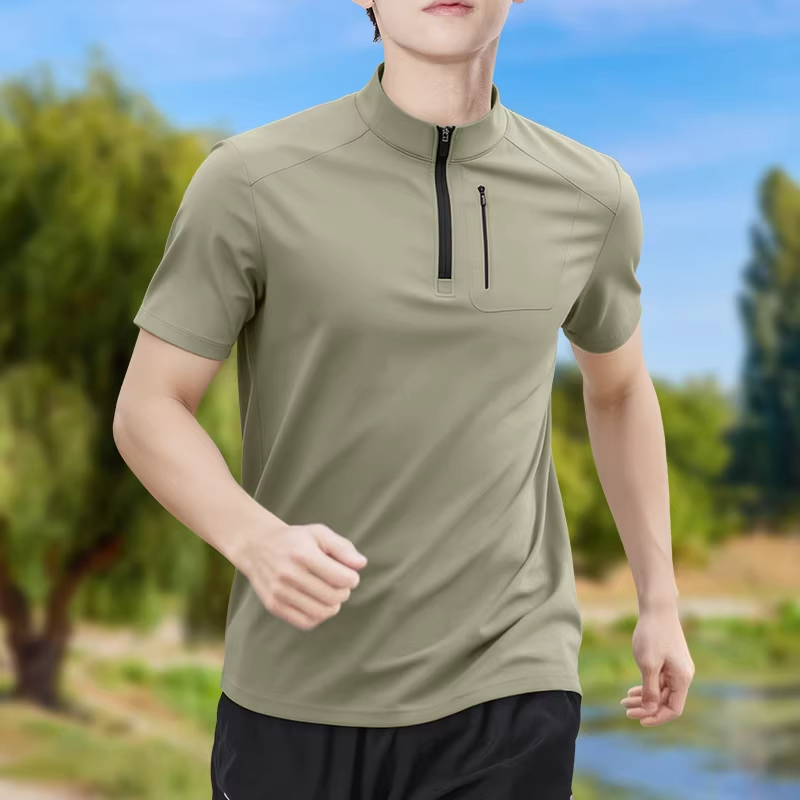 Herenshirt met halve rits, hog - T Shirt Tight Fit recensie en prijs