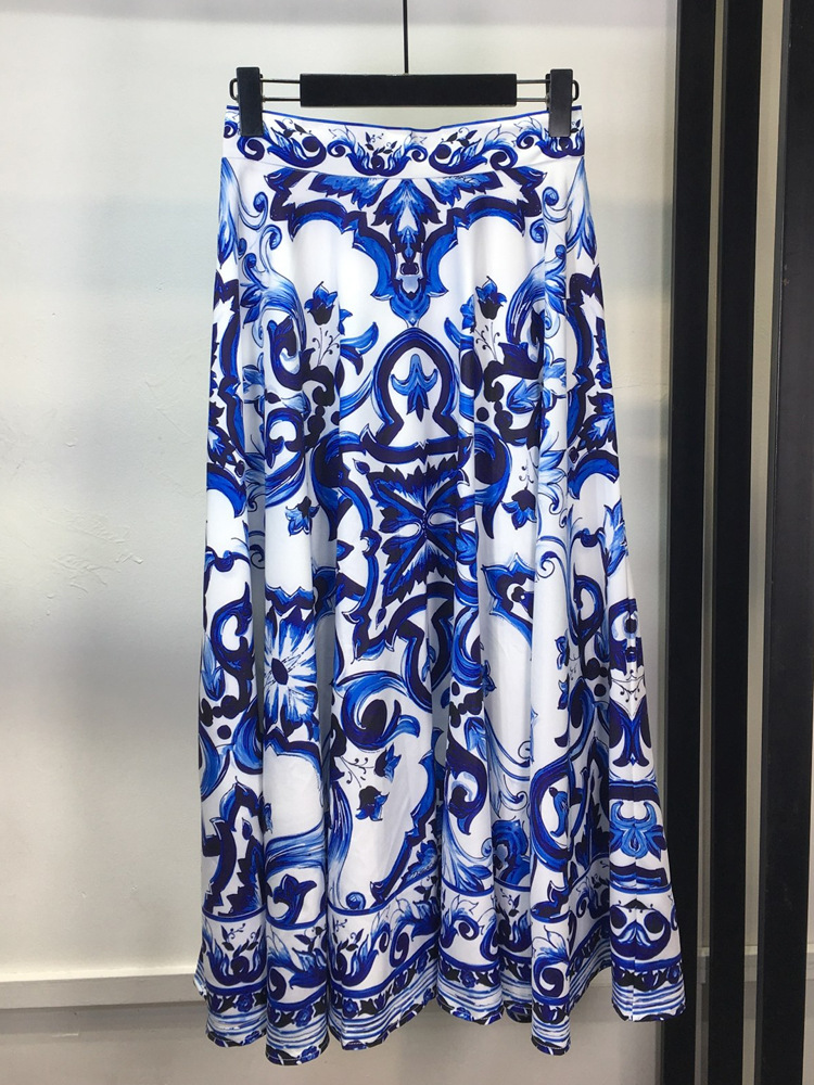 Zomer Bohemain Blauw En Wit Po - Suspender Tank Top recensie en prijs