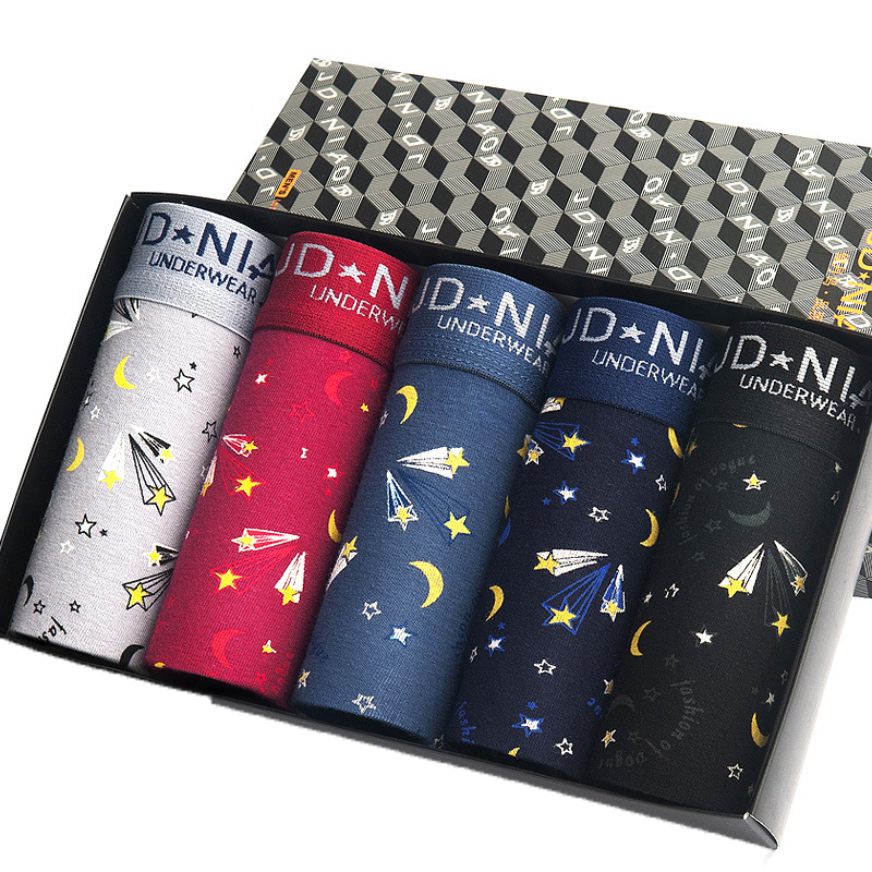 5 stks/partij Mannen Ondergoed - Boxer Brief Pack Cotton recensie en prijs