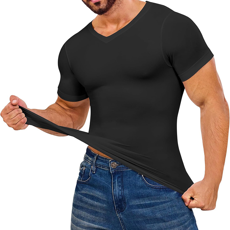 Mannen V-hals Compressie Shirt - Undershirt Crew Neck recensie en prijs