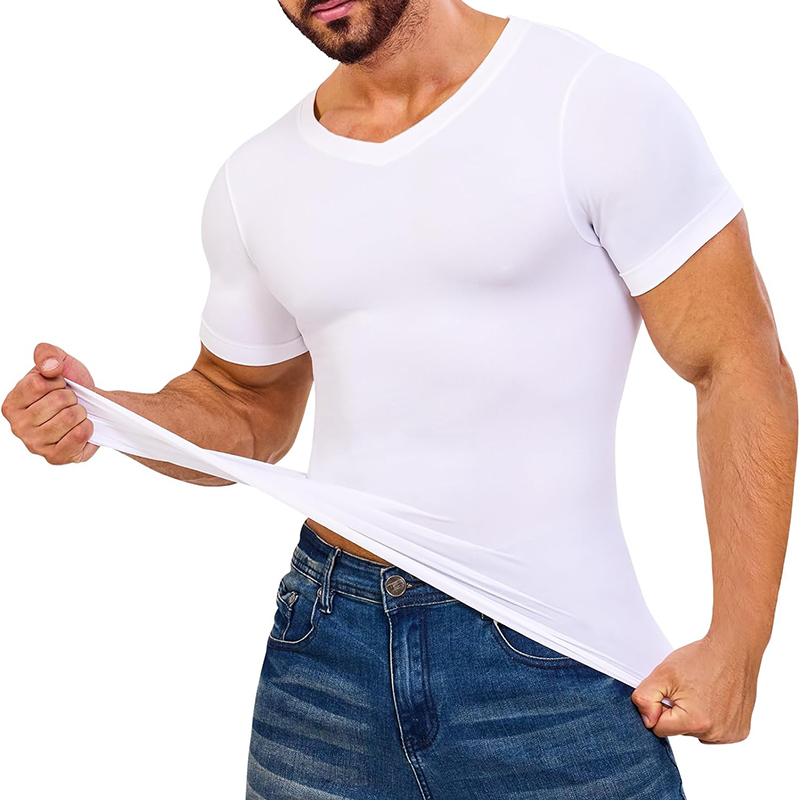 Mannen V-hals Compressie Shirt - Undershirt Crew Neck recensie en prijs