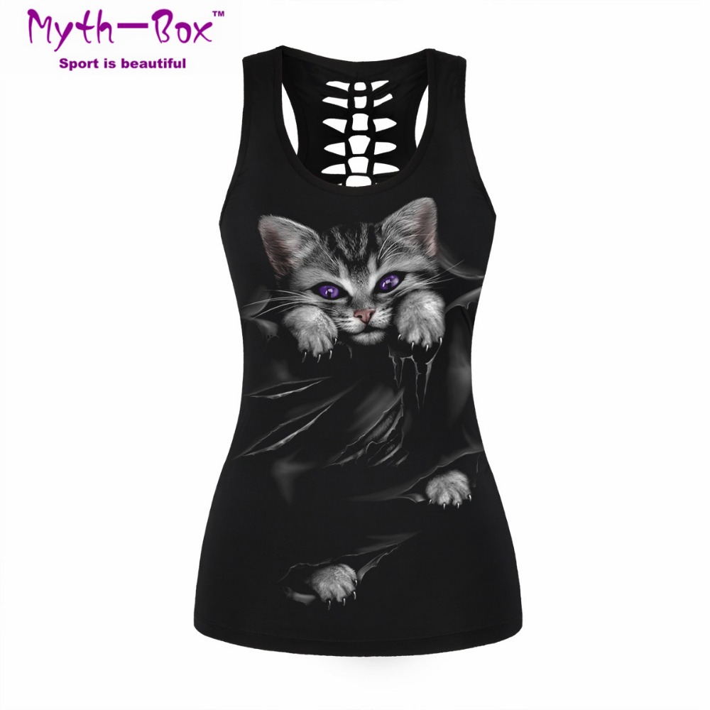 Dames sportvest Bad Cat geprin - Sleeveless Undershirt recensie en prijs