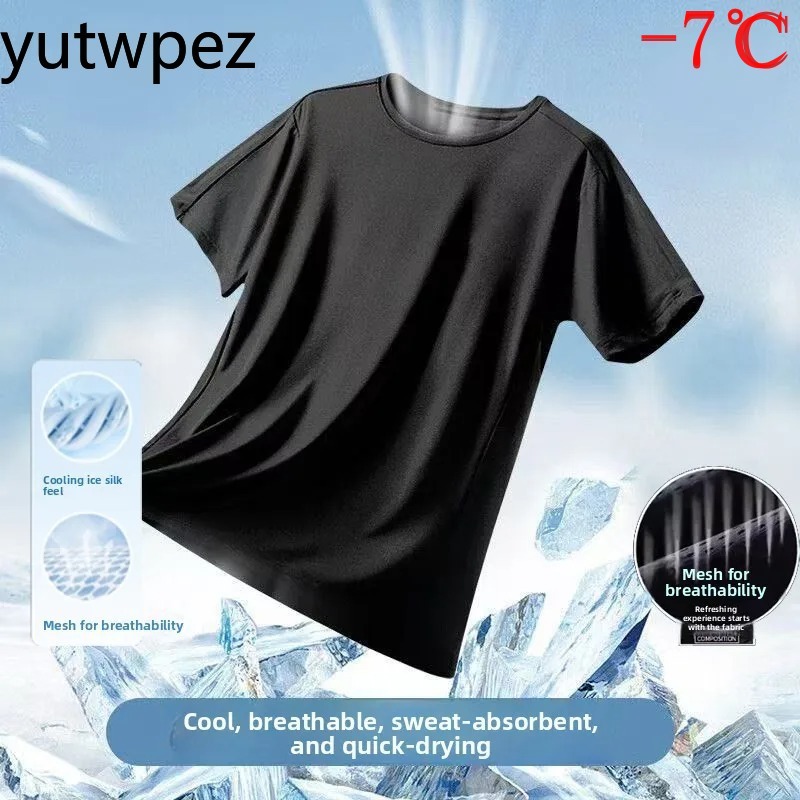 Zomer IJs Zijde Heren T-Shirt  - T Shirt Tight Fit recensie en prijs
