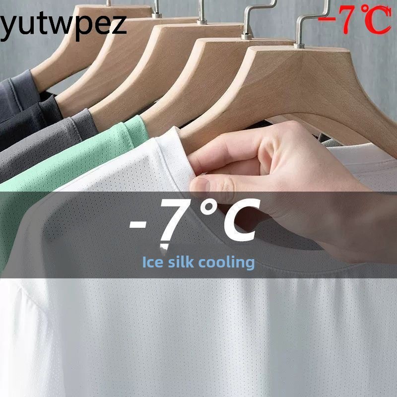 Zomer IJs Zijde Heren T-Shirt  - T Shirt Tight Fit recensie en prijs