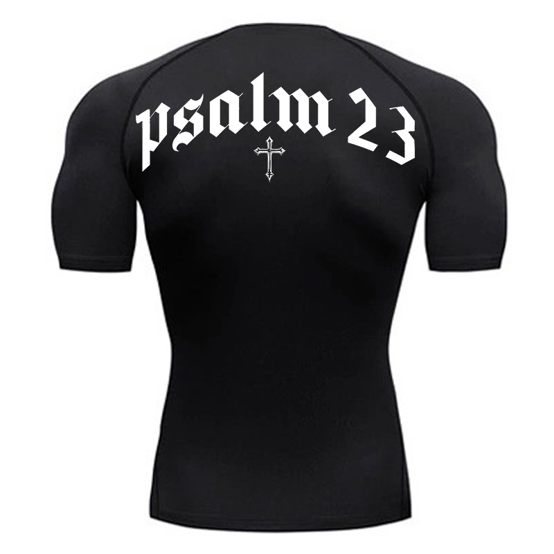Psalm 23 Cross Print Compressi - Base Layer Top recensie en prijs