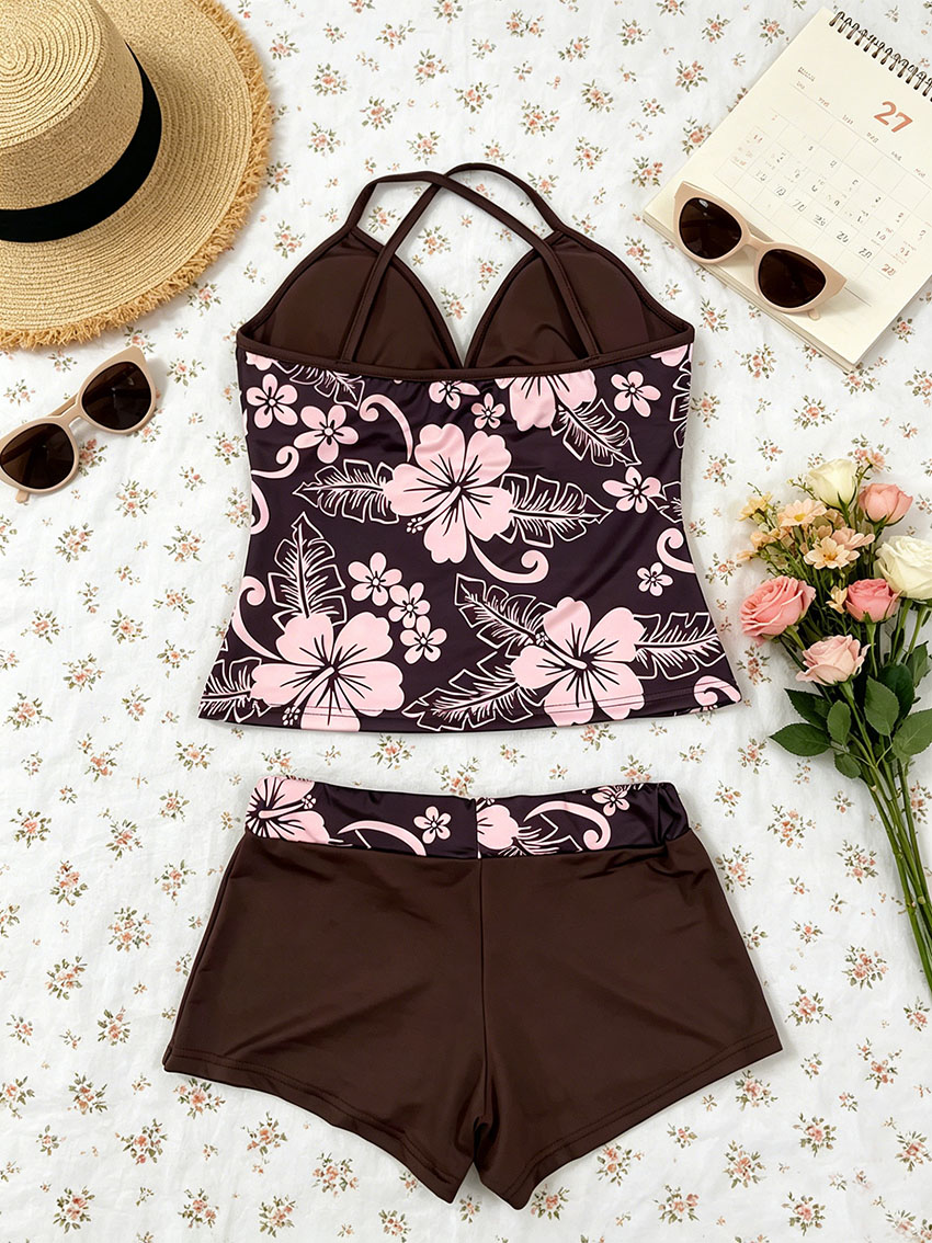 Y2K Dames Tropische Hibiscus M - Suspender Tank Top recensie en prijs