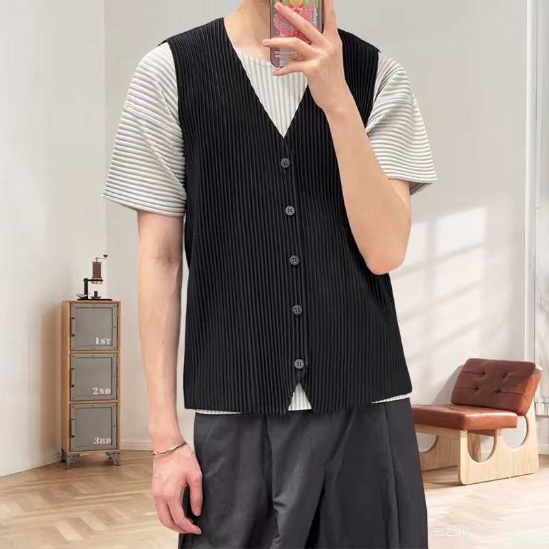 Miyake geplooid origineel onde - Undershirt Crew Neck recensie en prijs